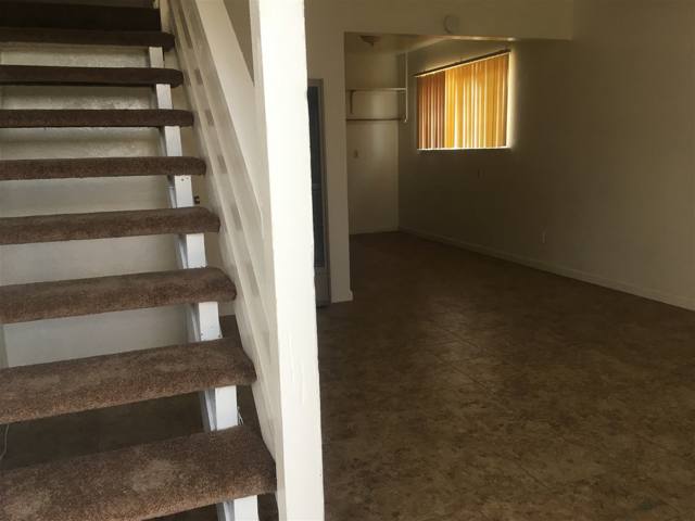 Two-story unit — living area and staircase